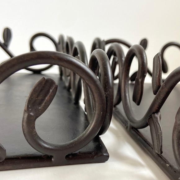 2 Square Iron Scroll Decorative Trays - Picture 12 of 12